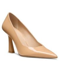 Stuart Weitzman - Vinnie 85 Patent Leather Pointed Toe Pump - Lyst