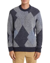 NN07 - Brady 6531 Jacquard Wool Blend Crewneck Sweater - Lyst