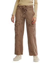 Free People - Park Ave Cotton Cargo Pants - Lyst