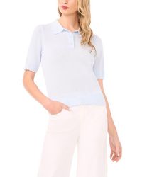 Halogen® - Scalloped Sweater Polo - Lyst