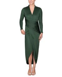 Rachel Roy - Bret Wrap Front Midi Dress - Lyst