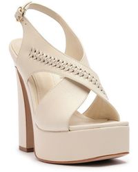 SCHUTZ SHOES - Blake Slingback Platform Sandal - Lyst