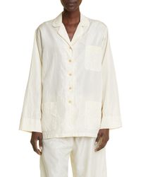 The Row - Morpheus Washed Silk Taffeta Button-up Shirt - Lyst