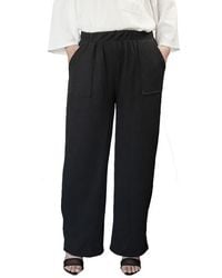Standards & Practices - Texture Wide Leg Ankle Pants - Lyst