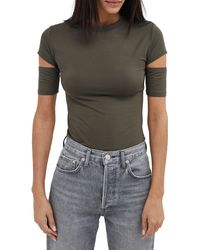 MARCELLA - Esme Cutout Sleeve T-shirt - Lyst