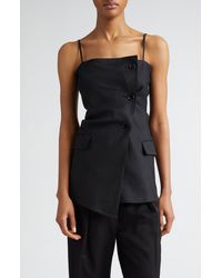 Acne Studios - Strappy Stretch Suiting Top - Lyst