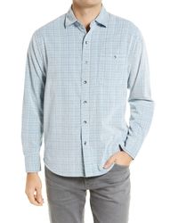 Tommy Bahama - Coastline Corduroy Harbor Plaid Cotton Button-up Shirt - Lyst