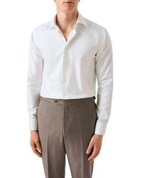 Eton - Contemporary Fit Textured Stripe Cotton Dress Shirt - Lyst