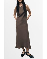 Mango - Sleeveless Midi Dress - Lyst