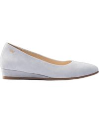 VISCATA - Roma Suede Flats - Lyst
