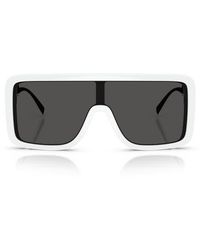 Dolce & Gabbana - 134Mm Rectangular Shield Sunglasses - Lyst