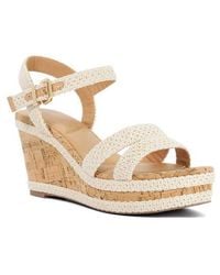 Dune - Kipling Platform Wedge Sandal - Lyst