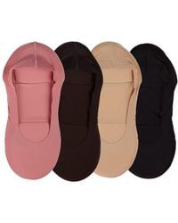 Memoi - Assorted 4-Pack Cushioned Liner Socks - Lyst