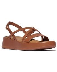 Fitflop - F-Mode Slingback Platform Wedge Slide Sandal - Lyst