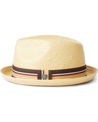 Brixton - Castor Straw Fedora - Lyst