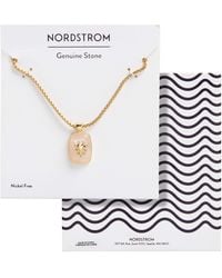 Nordstrom - Rose Quartz Heart Pendant Necklace - Lyst
