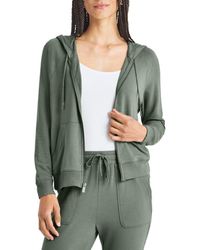 Splendid - Supersoft Zip-Up Hoodie - Lyst