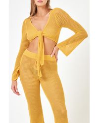 L*Space - Los Cabos Open Stitch Cover-up Crop Top - Lyst
