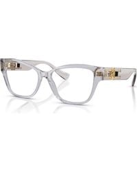 Versace - 54Mm Rectangle Optical Glasses - Lyst