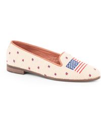 ByPaige - Needlepoint American Flag Loafer - Lyst