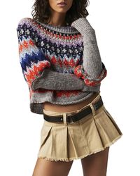 Free People - Home For The Holidays Juliet Sleeve Sweater - Lyst