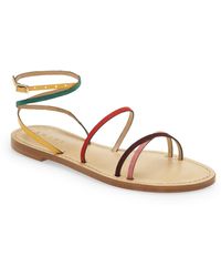 Amanu - Style 12 Constantia Ankle Strap Toe Loop Sandal - Lyst
