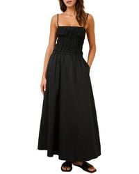 Solid & Striped - The Delta Smocked Cotton Maxi Sundress - Lyst