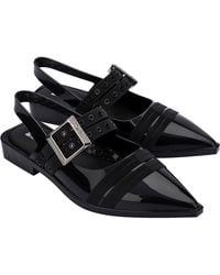 Melissa - Ladylike Mary Jane Pointed Toe Flat - Lyst