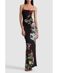 Alice + Olivia - Fifi Floral Column Maxi Dress - Lyst