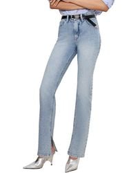 GOOD AMERICAN - Good Icon High Waist Slit Inseam Jeans - Lyst