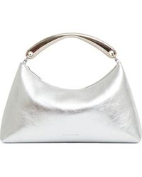 Mansur Gavriel - Rhea Metal Handle Leather Bag - Lyst