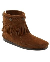 Minnetonka - Fringe Bootie - Lyst