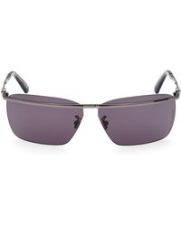 Moncler - Niveler 67mm Oversize Rectangular Sunglasses - Lyst