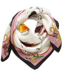 Echo - Cocktail Hour Silk Square Scarf - Lyst
