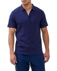 French Connection - Ottoman Rib Johnny Collar Polo - Lyst