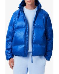 Lacoste - Water Repellent Down Short Puffer Jacket - Lyst