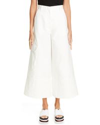 Moncler Genius By X 2 1952 Wide Leg Cargo Pants - White