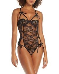 Oh La La Cheri - Zara Underwire Open Cup Open Gusset Lace Teddy - Lyst