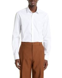 Burberry - Sherfield Equestrian Knight Stretch Cotton Poplin Button-Up Shirt - Lyst