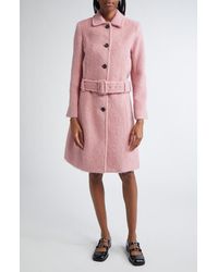 Sandy Liang - Norwich Belted Alpaca & Wool Blend Coat - Lyst