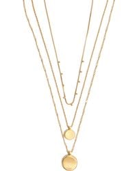 Madewell - Coin Layered Necklace - Lyst