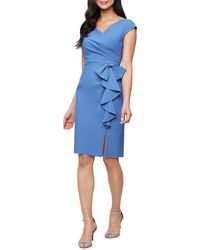 Alex Evenings - Contour Collection Ruffle Sheath Cocktail Dress - Lyst