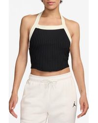Nike - Flight Poolside Rib Crop Halter Top - Lyst