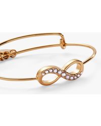 ALEX AND ANI - Basics Infinity Inline Bangle Bracelet - Lyst