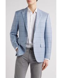 Canali - Siena Regular Fit Plaid Wool & Silk Blend Sport Coat - Lyst