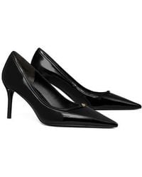 Tory Burch - Double T Buckle Pointed Toe Pump - Lyst
