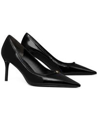 Tory Burch - Double T Buckle Pointed Toe Pump - Lyst