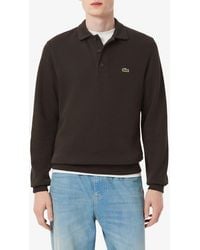Lacoste - Cotton Rib Polo Sweatshirt - Lyst