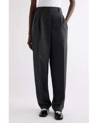 Givenchy - Double Pleat Low Waist Wool Grain De Poudre Pants - Lyst