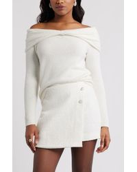 Open Edit - Twisted Collar Sweater - Lyst
